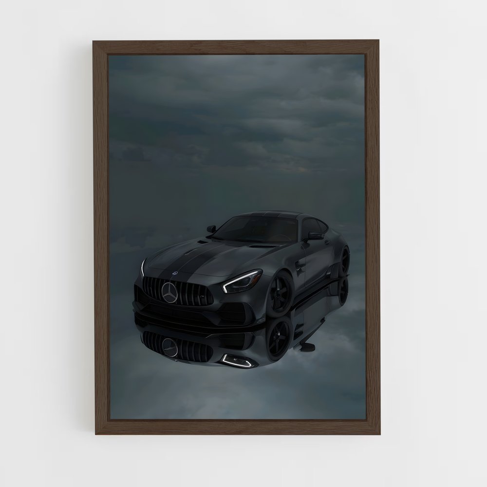 Poster Amg gt black series éclatant – affiche Mercedes (vue 5)